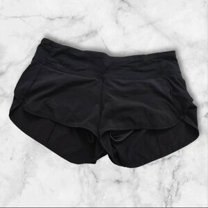 Lululemon Size 6 Black Speed Up Shorts